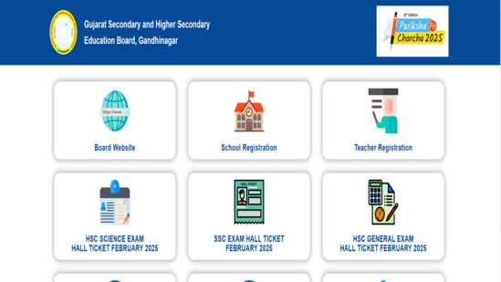 GSEB Hall Ticket 2025: Gujarat Board SSC, HSC admit card out at gseb.org, download link here