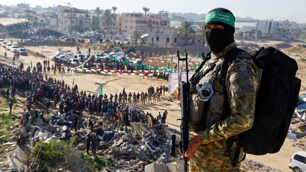 Hamas releases three Israeli hostages in latest Gaza swap| Photos
