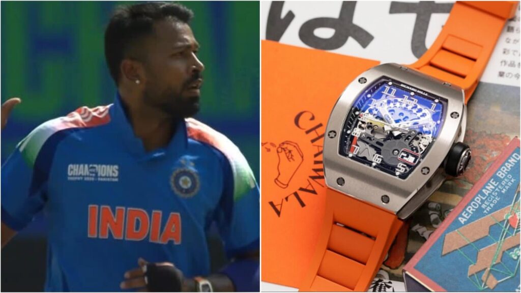 Hardik Pandya flaunts his ₹2.59 crore Richard Mille watch during India vs Pakistan ICC Champions Trophy match | Fashion Trends