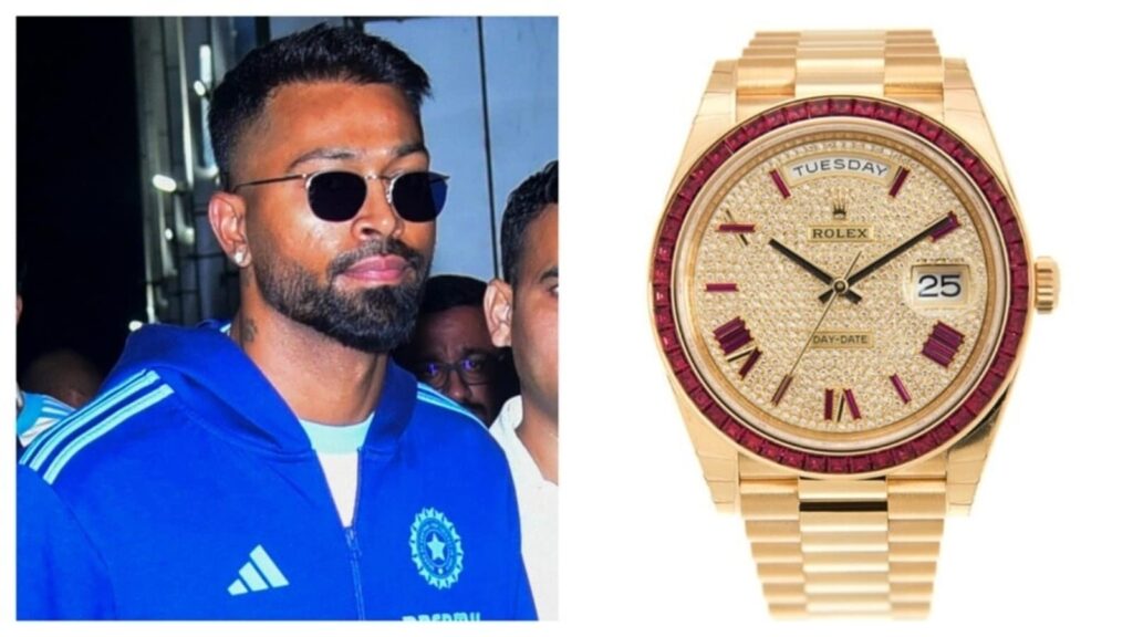 Hardik Pandya’s watch features diamonds, red sapphire, yellow gold and costs more than ₹2 crore: Check brand and model | Fashion Trends
