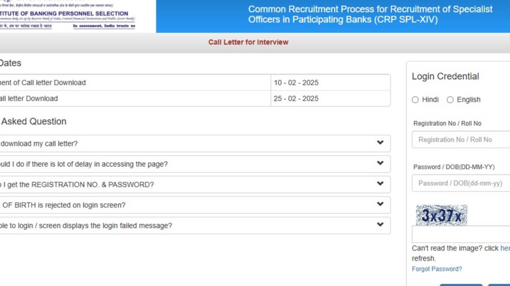 IBPS SO 2024 interview call letters released at ibps.in, download via direct link
