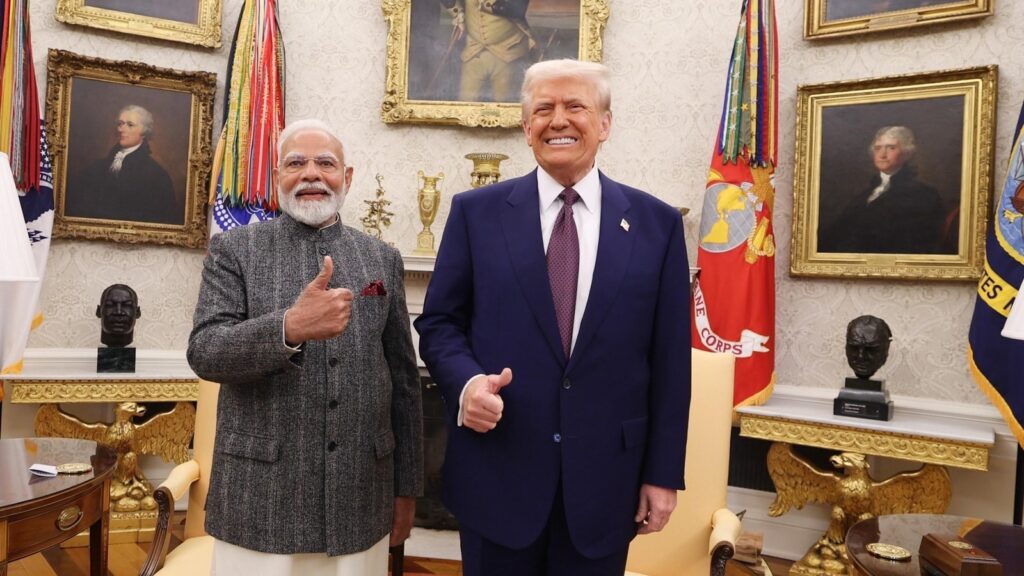 In pics: Key moments from PM Narendra Modi, Donald Trump’s meeting