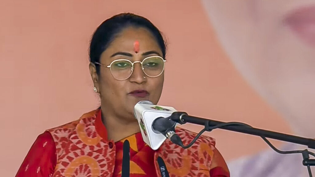 In pics: Rekha Gupta sworn in as Delhi’s 4th woman CM in presence of PM Modi