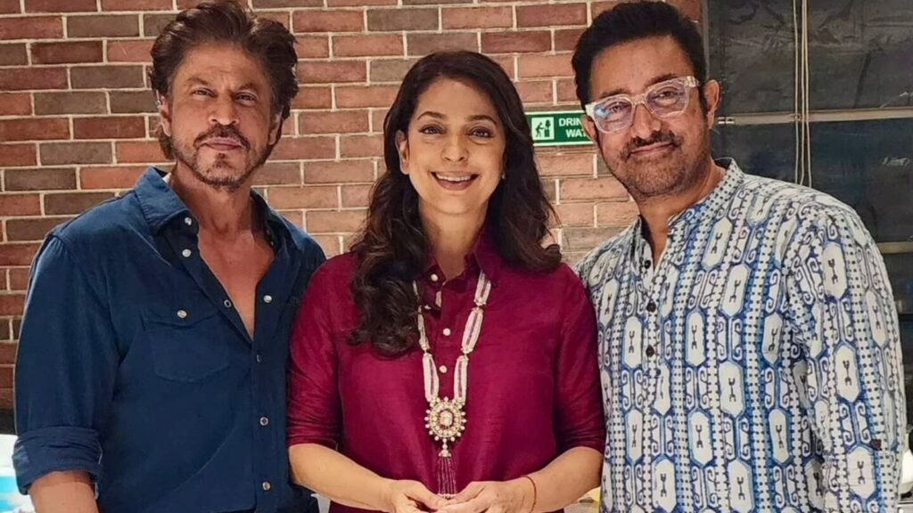 Juhi Chawla ‘so happy’ to meet Shah Rukh Khan, Aamir Khan at Loveyapa premiere: ‘So many crazy memories’ | Bollywood