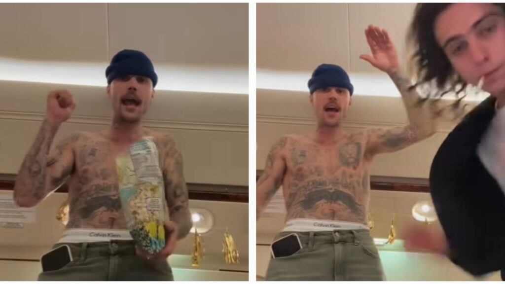 Justin Bieber leaves fans worried as he raps that he flies ‘high like a magpie’ in new shirtless video