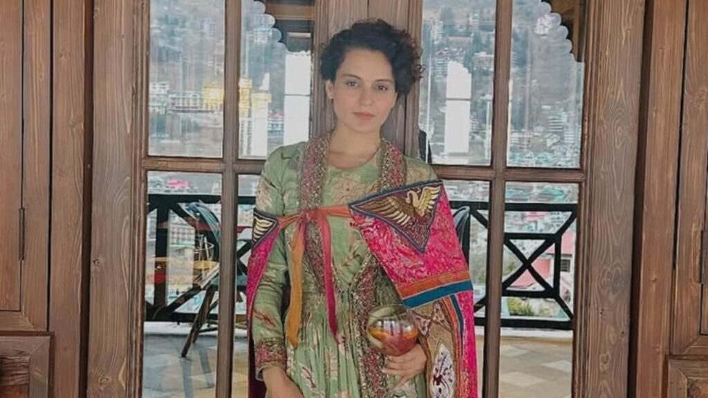 Kangana Ranaut pairs boots with her gorgeous traditional attire as she dines at her restaurant in the mountains | Fashion Trends