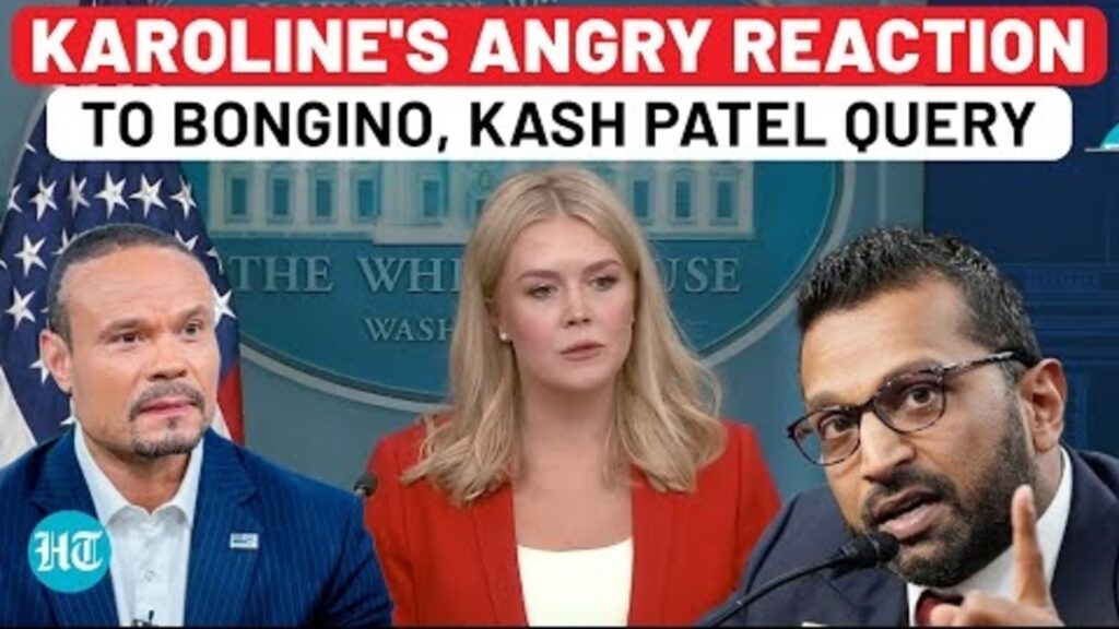 Karoline Leavitt’s Angry Reaction To Dan Bongino, Kash Patel FBI Leadership Question| Trump| US News