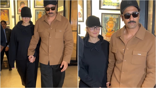 Katrina Kaif and Vicky Kaushal ditch their usual glam for comfy, casual looks during an outing in Mumbai. Watch | Fashion Trends