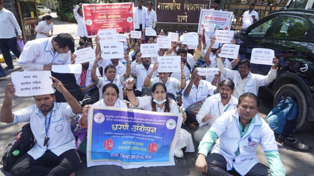 Lives in balance as Aarogya mitras continue indefinite strike | Mumbai news