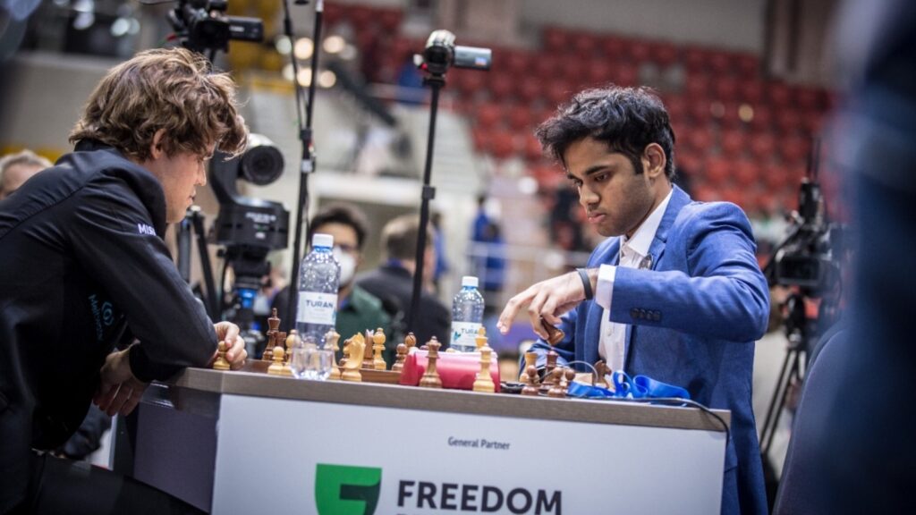 Magnus Carlsen edges past Arjun Erigaisi in armageddon tiebreaker, World No. 1 claims ‘was very lucky to get out of it’
