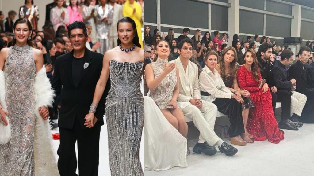 Malaika Arora sizzles in red, Rasha Thadani stuns in ivory for Manish Malhotra’s grand finale at Dubai Fashion Week