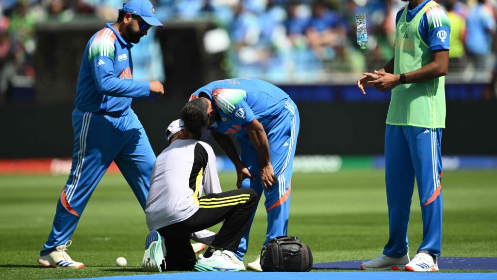 Mohammed Shami leaks 5 wides in 11-ball first over, leaves field due to pain but thankfully returns after injury scare