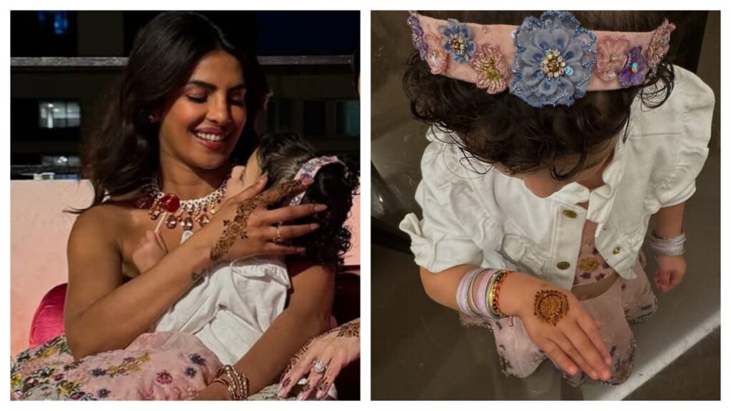 Move over Priyanka Chopra, Malti Marie is the new desi girl as she flaunts lehenga, bangles, mehendi at maamu’s wedding | Bollywood