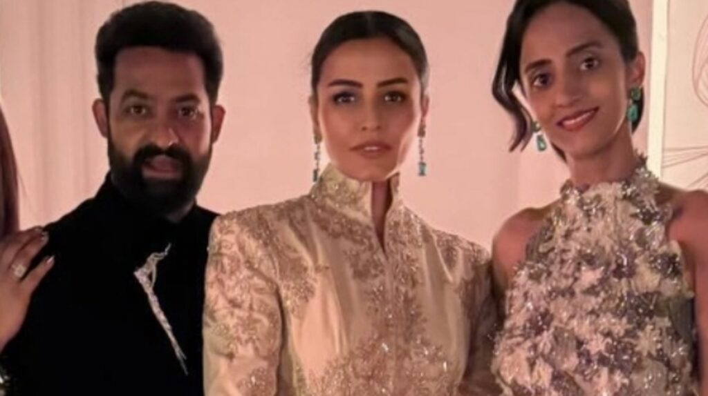 Namrata Shirodkar, Jr NTR, Upasana Konidela, Anirudh Ravichander catch up at friend’s wedding in Abu Dhabi. See pics