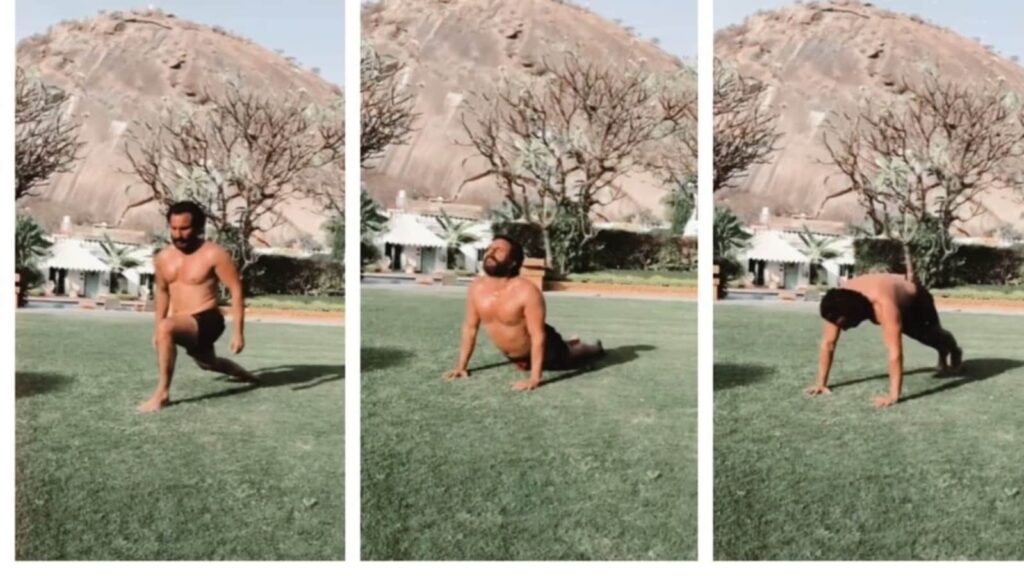 Old video of Saif Ali Khan doing Surya Namaskar will motivate you to work out and connect with sun’s energy. Watch | Health
