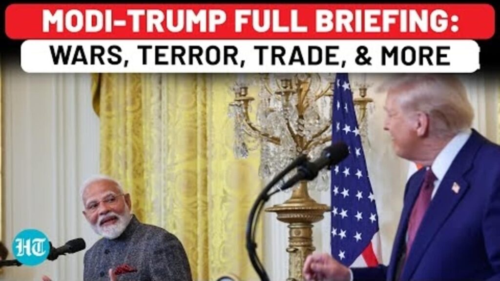 PM Modi-Trump Full Briefing: Russia-Ukraine War, Terror, Defence, Trade, Migration & More| India,USA