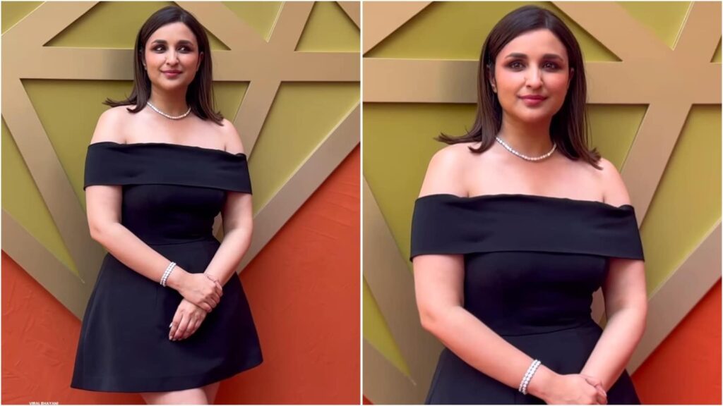 Parineeti Chopra steps out in little black dress that’s straight out of Princess Diana’s fashion playbook. Watch | Fashion Trends