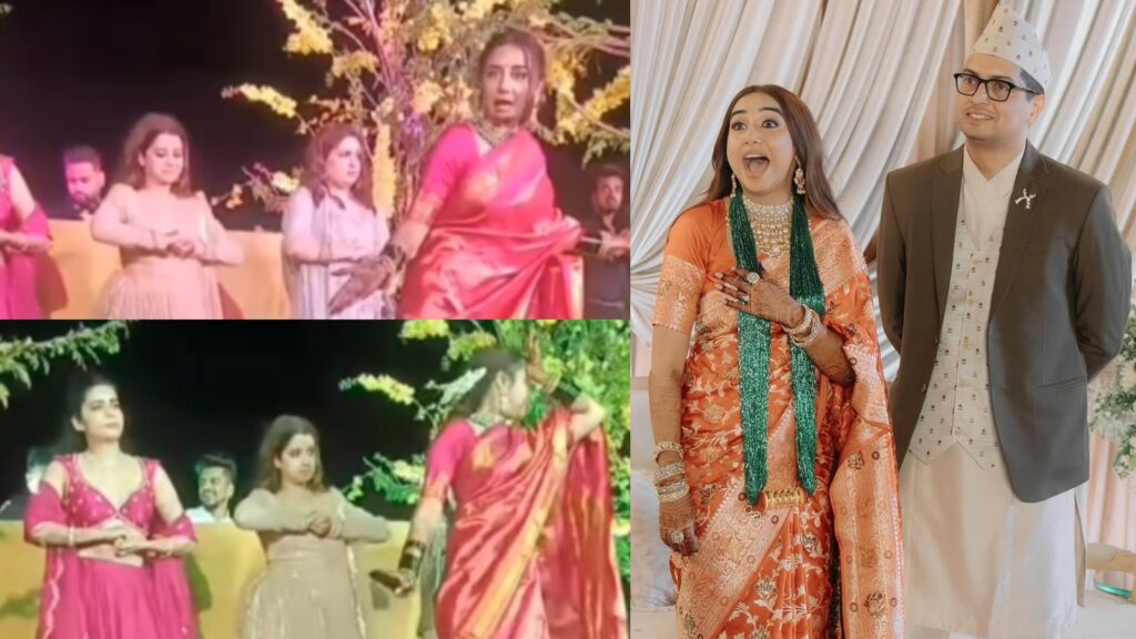 Prajakta Koli gets inspired by Sunil Grover aka Rinku Bhabhi; asks ‘meri beauty kis kaam ki’ in unseen Sangeet video