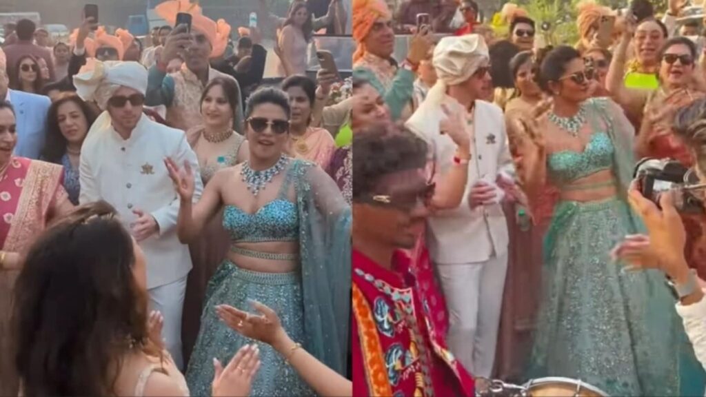 Priyanka Chopra dances to her hit song Desi Girl at brother Siddharth Chopra’s baraat, Nick Jonas joins her. Watch | Bollywood