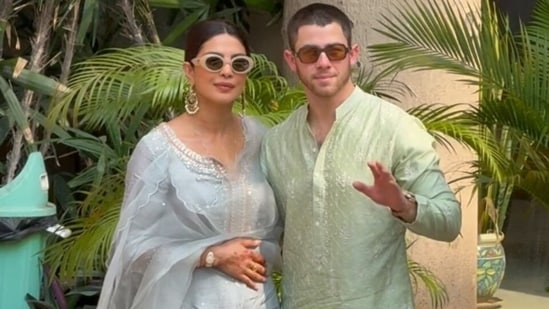 Priyanka Chopra proves less is more in suit; Nick Jonas steals hearts in simple kurta-pyjama. Video | Fashion Trends
