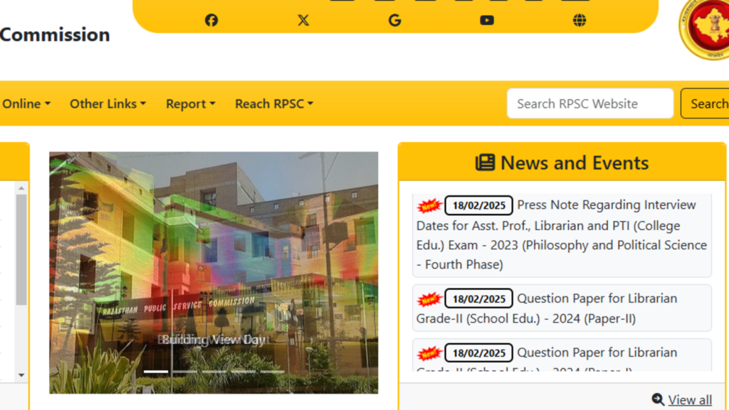 RPSC Librarian Grade 2 2024 question papers for Paper I, II out at rpsc.rajasthan.gov.in, download link here