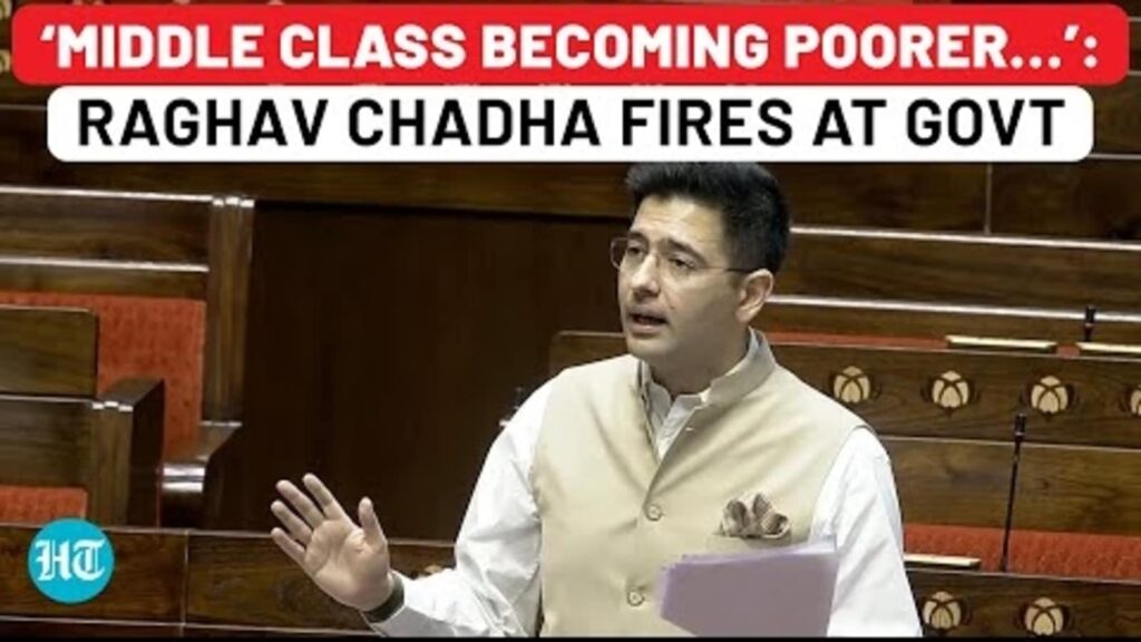 Raghav Chadha’s Fiery Rajya Sabha Speech; ‘Govt Believes Middle Class Has No Dreams…’ | Watch