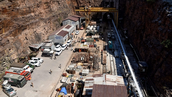 Robot cameras, dog squad brought in to help rescue 8 stuck in Telangana tunnel | Latest News India