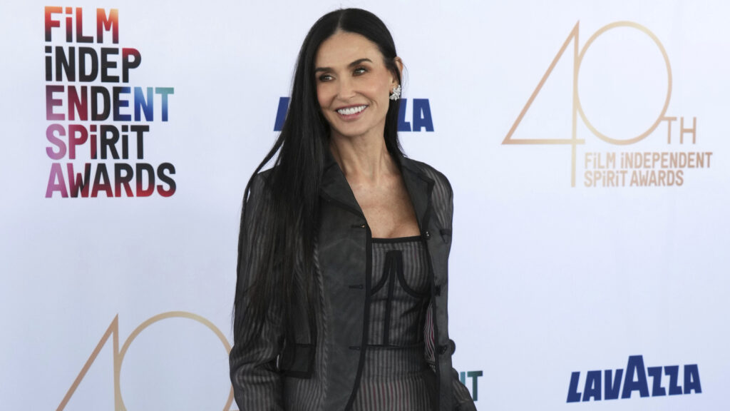 Sheer looks take over Independent Spirit Awards red carpet: Demi Moore stuns in black, Elizabeth Olsen chooses green