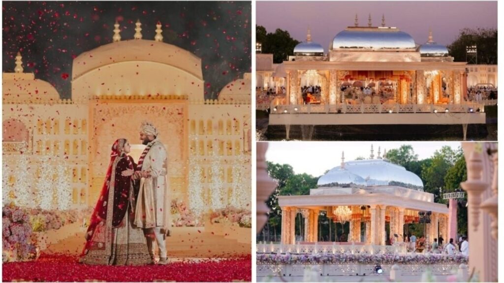 Step inside fancy venue for Gautam Adani son Jeet’s wedding in Ahmedabad: Sanskrit inscriptions to gigantic waterbody