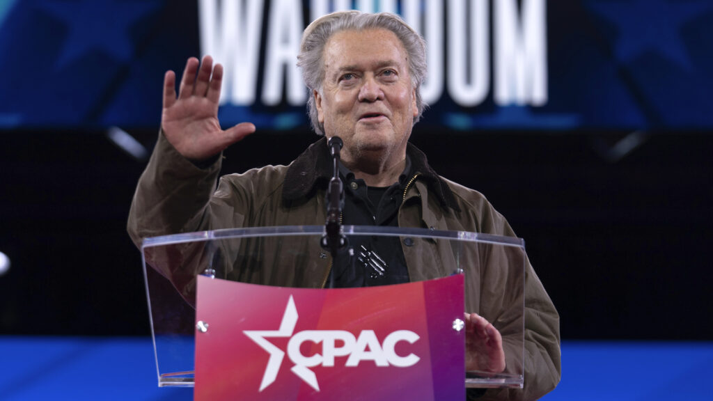 Steve Bannon breaks silence after being accused of doing Nazi salute