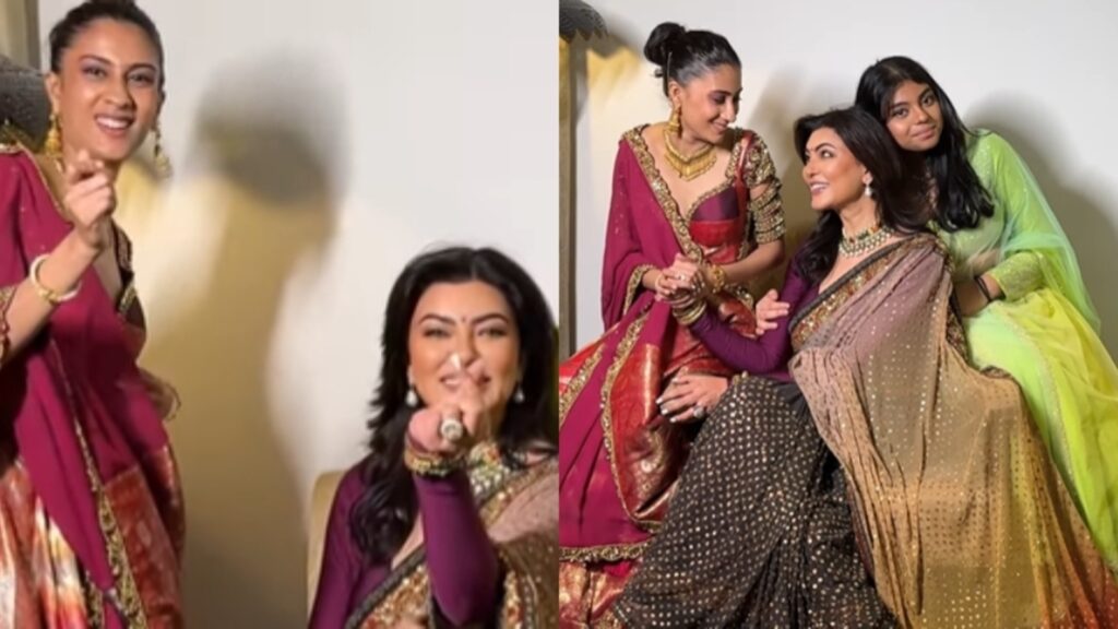 Sushmita Sen, daughters Renee and Alisah glam up for a wedding and fans can’t get over the ‘stunning family’ | Bollywood