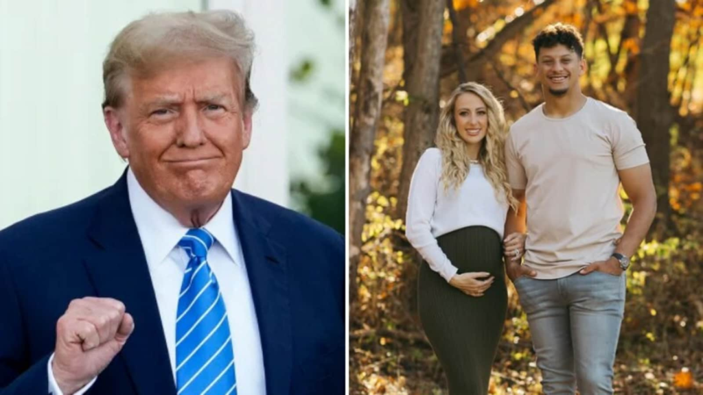 Trump congratulates ‘brilliant’ Brittany and Patrick Mahomes on new baby ahead of Super Bowl
