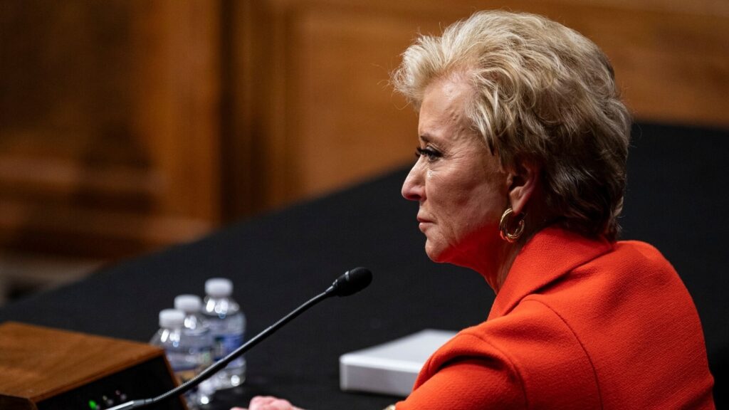 Trump education secretary pick testifies on plans to eliminate department | Education