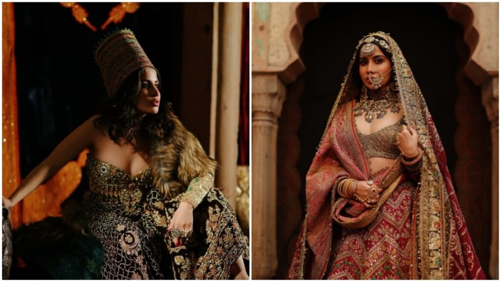 Uorfi Javed redefines bridal fashion in Heeramandi and Padmaavat-inspired couture looks. Pics, videos | Fashion Trends