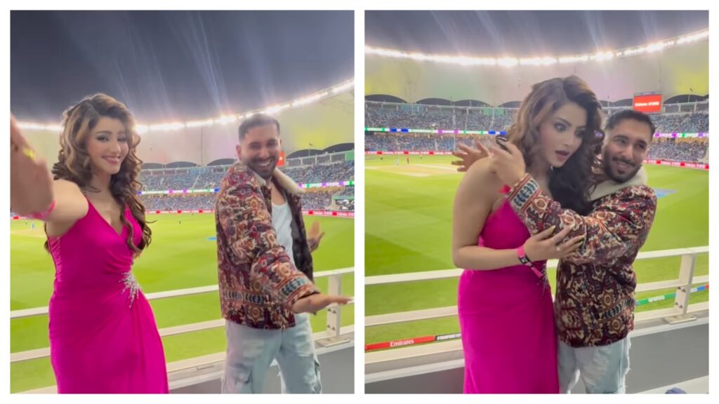 Urvashi Rautela does Dabidi Dibidi with Orry at Ind vs Pak match, fan says ‘Kohli made 100, Daaku Maharaaj made 105 cr’ | Bollywood