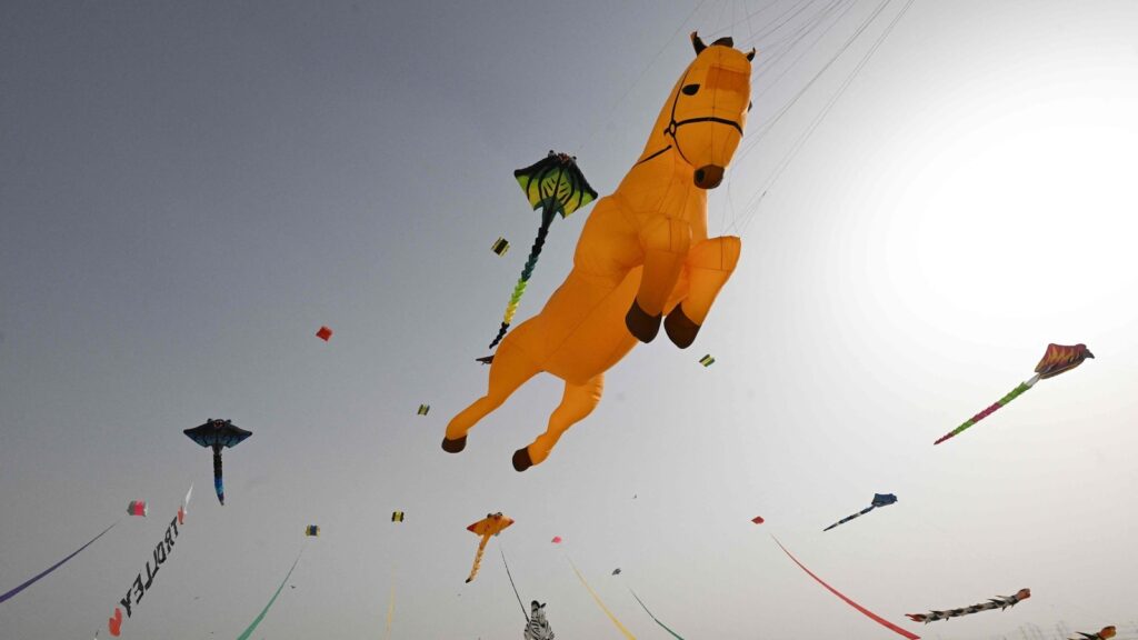 Vibrant kites during Al-Farsi festival light up Kuwait’s skies | In pics