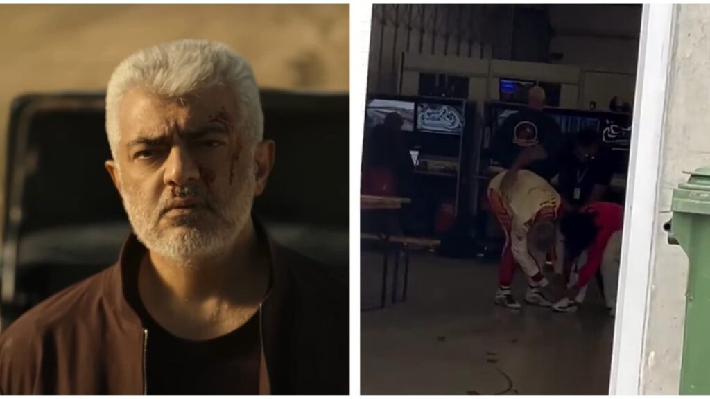 Vidaamuyarchi star Ajith Kumar ties shoe laces of young fan, wins over fans with his humble gesture. Watch