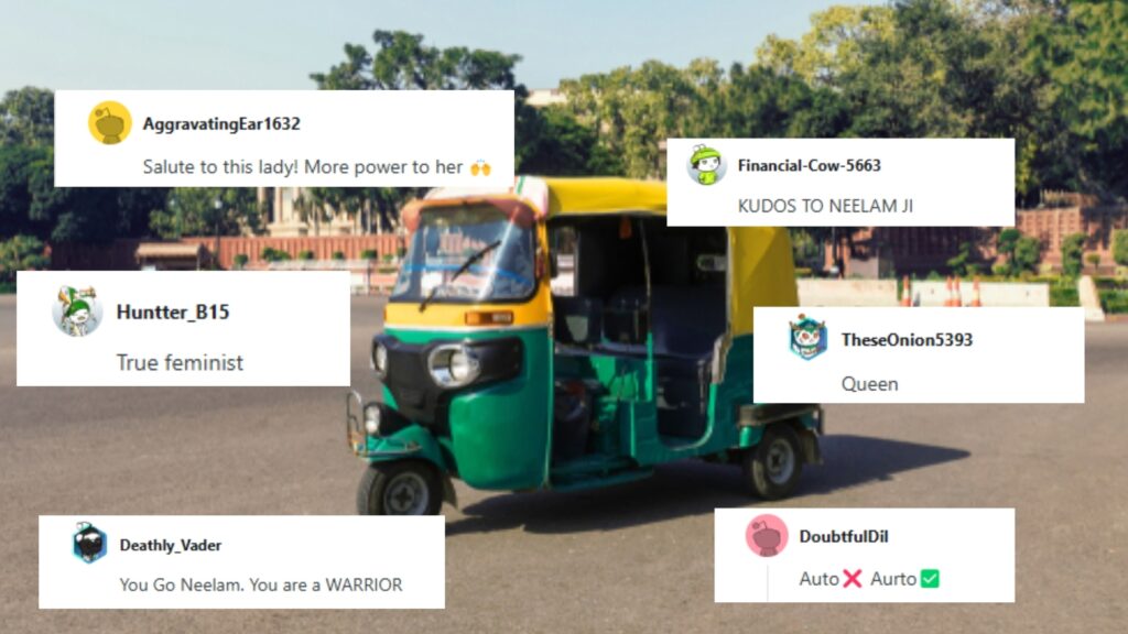 Viral female auto-rickshaw driver from Delhi trends on Reddit, users say she’s driving change