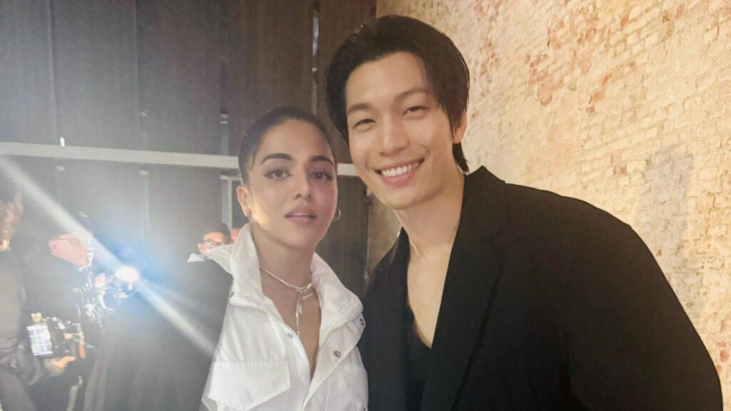 Wamiqa Gabbi enjoys a special Squid Game moment with Wi Ha-joon at Milan Fashion Wee. See pic | Bollywood