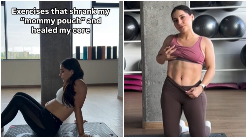 Want a flat belly? Mom of 2 shares 6 exercises that helped her shrink her ‘mommy pouch’. Watch video | Health