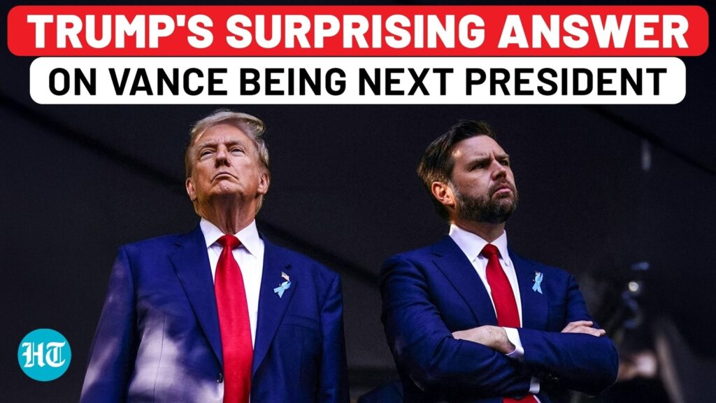 Watch: Trump’s Surprising Answer On Whether JD Vance Can Be President In 2028 | USA| Republican| GOP
