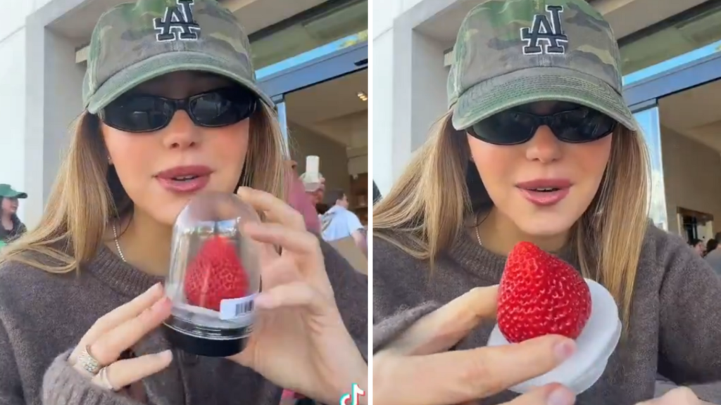 Woman pays ₹1,600 for a single strawberry sold by luxury grocery store. Here’s why | Trending