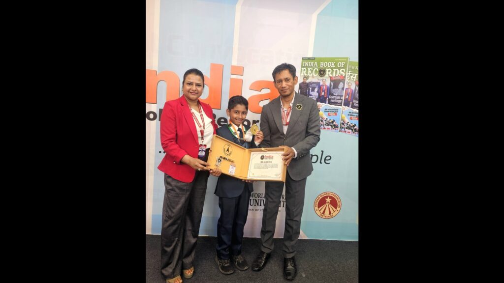 10-year-old boy feted for completing Ironkids event
