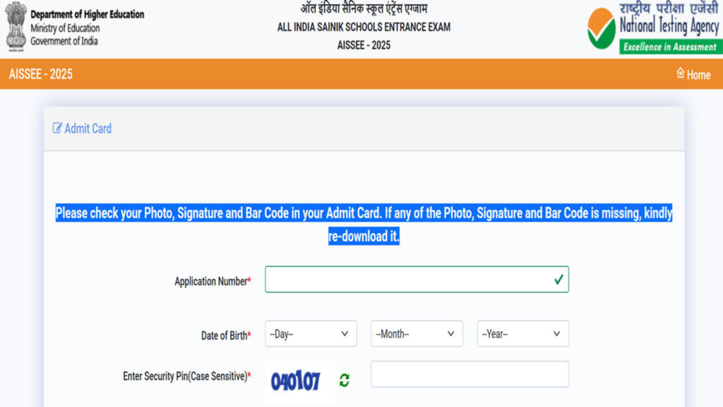 AISSEE Admit Card 2025: Sainik School entrance test hall ticket out at exams.nta.ac.in/AISSEE/, download link here | Competitive Exams