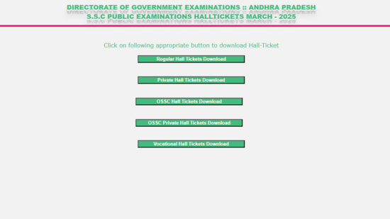 AP SSC Hall Ticket 2025 Live: BSE AP Class 10th hall tickets out, here’s how to download