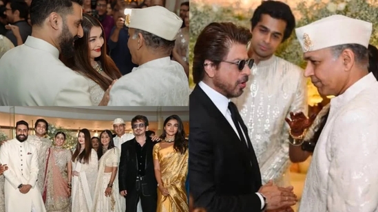 Aishwarya-Abhishek twin in ivory, Shah Rukh and Pooja look stylish in inside pics of Ashutosh Gowariker’s son’s wedding