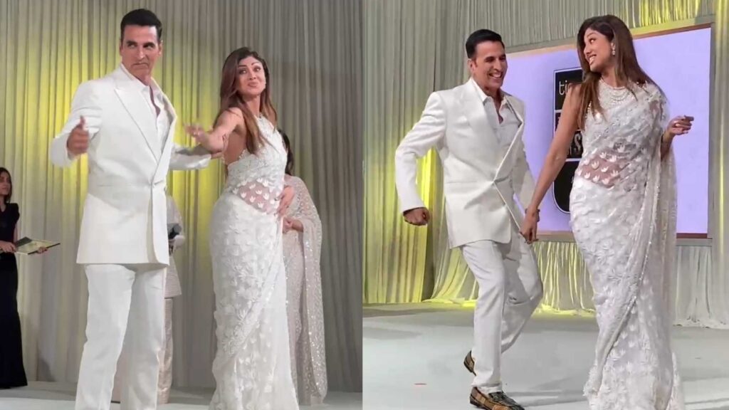 Akshay Kumar-Shilpa Shetty reunite after 30 years at HT India’s Most Stylish Awards, dance to Chura Ke Dil Mera; watch