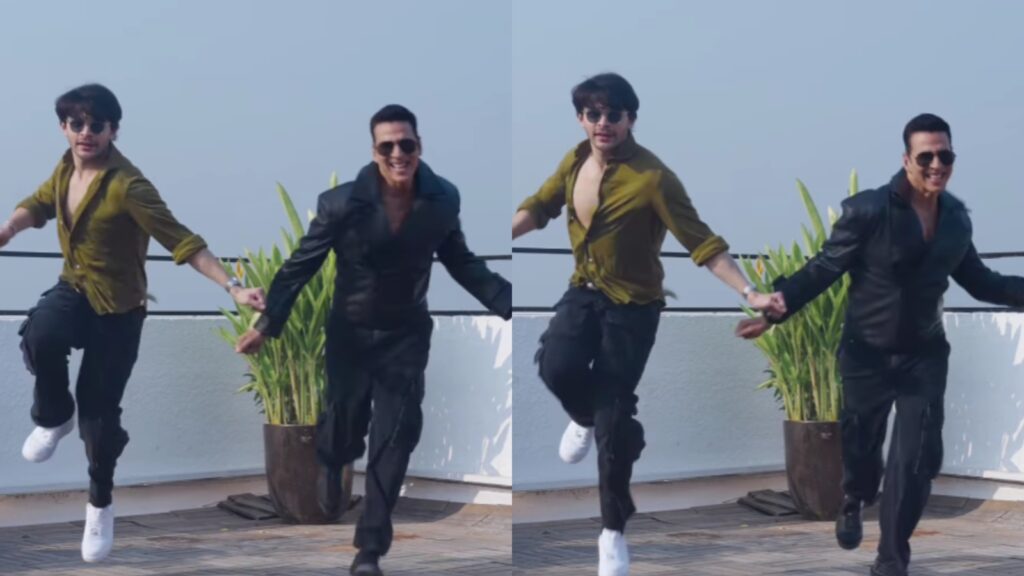 Akshay Kumar finally joins Veer Pahariya for ‘langdi’ step, announces Sky Force’s OTT release date; watch
