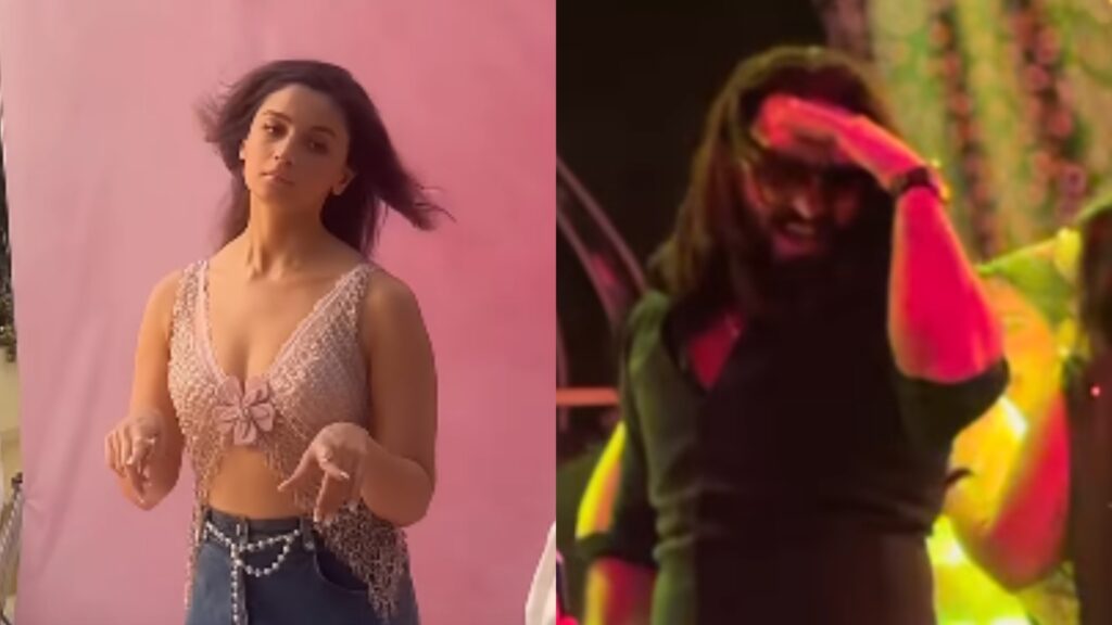 Alia Bhatt dances to Chaand Baaliyan in unseen BTS video, Ranveer Singh channels Rocky energy on stage; watch