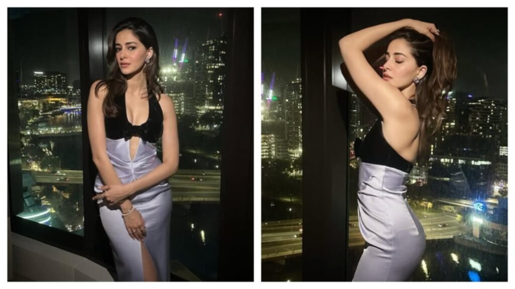 Ananya Panday shines in alluring bodycon dress with black bow and peekaboo cutout, shows how to ace sultry glam: Pics | Fashion Trends